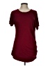 Unbranded Burgundy Short Sleeve Top Size L - photo 1