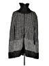 DKNY Jeans Houndstooth Black Poncho Size M - photo 1