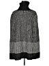 DKNY Jeans Houndstooth Black Poncho Size M - photo 2