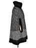 DKNY Jeans Houndstooth Black Poncho Size M - photo 4