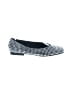 Steve Madden Houndstooth Blue Silver Flats Size 8 1/2 - photo 1