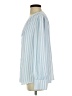 Unbranded 100% Polyester Stripes Blue Long Sleeve Blouse Size S - photo 5
