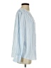 Unbranded 100% Polyester Stripes Blue Long Sleeve Blouse Size S - photo 4