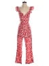 MNG Hearts Red Jumpsuit Size XS - photo 1