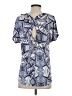 One September Blue Short Sleeve Blouse Size S - photo 2