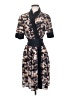 BCBGMAXAZRIA 100% Silk Print Black Kimono Size S - photo 1