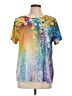 Pixie Lady Floral Yellow Short Sleeve T-Shirt Size L - photo 1