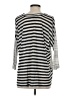 CAbi 100% Silk Black Silver 3/4 Sleeve Top Size S - photo 2