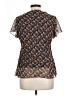 AGB Black Short Sleeve Blouse Size L - photo 2