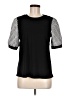 CeCe Houndstooth Black 3/4 Sleeve T-Shirt Size M - photo 1