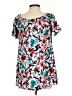 Ella Moss 100% Rayon Teal Short Sleeve Blouse Size XS - photo 2