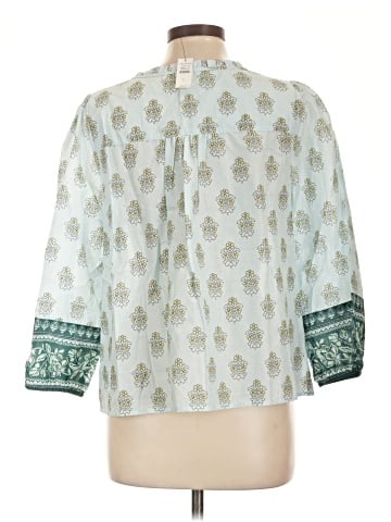 Talbots 3/4 Sleeve Blouse (view 2)