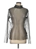 Luukaa 100% Polyester Silver Long Sleeve Blouse Size Lg (LK 3 US 10) - photo 1