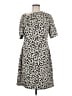 Marvin Richards Animal Print Gray Casual Dress Size 12 - photo 1