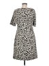 Marvin Richards Animal Print Gray Casual Dress Size 12 - photo 2