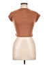 Shein Brown Short Sleeve Turtleneck Size L - photo 1