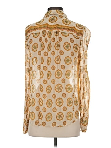Paige Long Sleeve Silk Top (view 2)