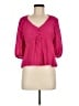 Sofia Jeans by Sofia Vergara Pink 3/4 Sleeve Blouse Size M - photo 1