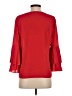 Rose + Olive 100% Polyester Red 3/4 Sleeve Blouse Size S - photo 2
