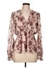 AaKaa 100% Polyester Ivory Long Sleeve Blouse Size L - photo 1