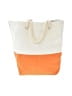 Unbranded Color Block Ivory Orange Tote One size - photo 1