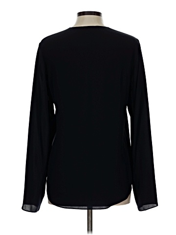 Theory Long Sleeve Silk Top (view 2)