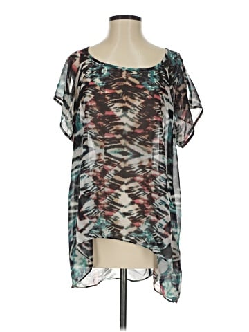 BCBGMAXAZRIA Short Sleeve Blouse (view 1)