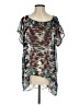 BCBGMAXAZRIA 100% Polyester Teal Short Sleeve Blouse Size S - photo 1