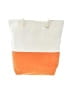 Unbranded Color Block Ivory Orange Tote One size - photo 3