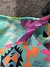 Aqua Print Green Dress Size 6 (estimated) - photo 3