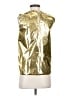 No. 21 Metallic Gold Sleeveless Blouse Size 4 - photo 2