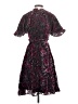 Assorted Brands 100% Rayon Paisley Purple Cocktail Dress Size XXS - photo 2