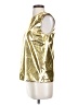 No. 21 Metallic Gold Sleeveless Blouse Size 4 - photo 5