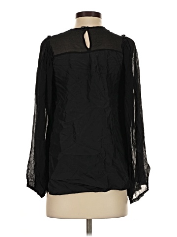 Gold Hawk Long Sleeve Silk Top (view 2)