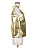 No. 21 Metallic Gold Sleeveless Blouse Size 4 - photo 4
