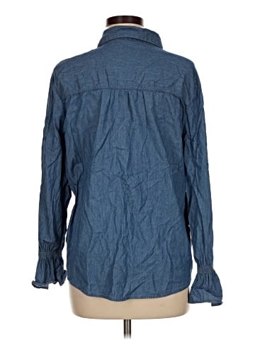 LC Lauren Conrad Long Sleeve Button-Down Shirt (view 2)