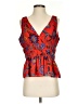 Rebecca Minkoff 100% Polyester Floral Red Sleeveless Blouse Size S - photo 1