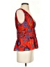 Rebecca Minkoff 100% Polyester Floral Red Sleeveless Blouse Size S - photo 4