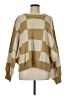 Sofie The label 100% Acrylic Color Block Tan Pullover Sweater Size M - photo 1