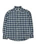 Crewcuts 100% Cotton Plaid Blue Long Sleeve Button-Down Shirt Size 10 - photo 1