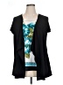Claudia Richard Black Short Sleeve Top Size XL (estimated) - photo 1