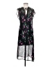 Express 100% Polyester Floral Black Casual Dress Size S - photo 1