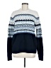 Old Navy Chevron-herringbone Blue Pullover Sweater Size M - photo 1