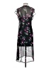 Express 100% Polyester Floral Black Casual Dress Size S - photo 2