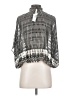Sunday in Brooklyn 100% Polyester Silver 3/4 Sleeve Blouse Size XS - photo 2