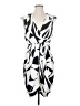 Express 100% Polyester Graphic Ivory Casual Dress Size S - photo 1