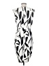 Express 100% Polyester Graphic Ivory Casual Dress Size S - photo 2