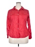 Chico's 100% Cotton Red 3/4 Sleeve Button-Down Shirt Size XL (3) - photo 1