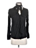 Massimo Dutti Black Long Sleeve Blouse Size 2 - photo 1