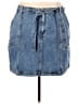 On 34th Blue Denim Skirt Size 24 waist - photo 1